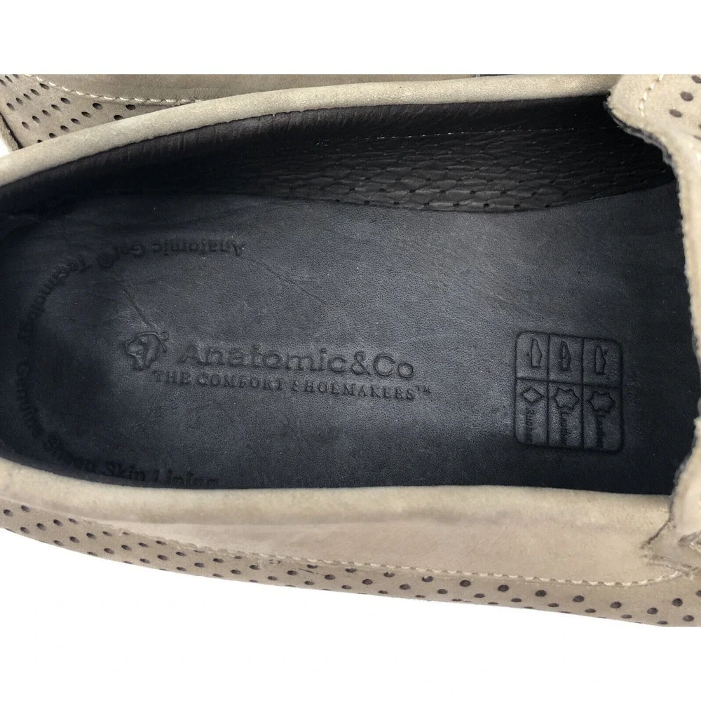 Men's Anatomic & Co Gel Slip on Brown Casual Loafers‎ Size EU42 NWT